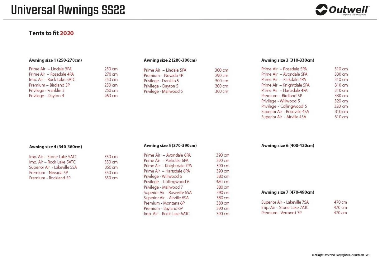 Outwell Universal Luifel Size 6 Black-Grey 5 Outwell Universal Luifel Size 6 Black-Grey - Afbeelding 3