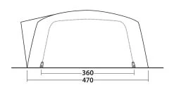 Outwell Vermont 7PE Navy Night -Buitenkampeertent Winkel outwell vermont 7pe 3