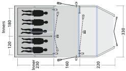 Outwell Wood Lake 5ATC Navy Night -Buitenkampeertent Winkel outwell wood lake 5atc navy night 2 2