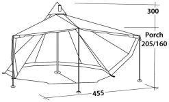 Robens Chinook Ursa Khaki -Buitenkampeertent Winkel robens chinook ursa khaki 2