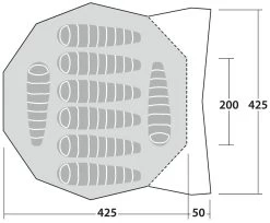 Robens Chinook Ursa PRS Dark Green 14 Robens Chinook Ursa PRS Dark Green -Buitenkampeertent Winkel robens chinook ursa prs dark green 2