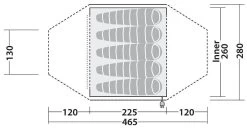 Robens Cobra Stone 5 Sand-Green -Buitenkampeertent Winkel robens cobra stone 5 sand green 2