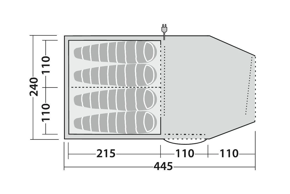 Robens Double Dreamer TC 4 Sand & Green 7 Robens Double Dreamer TC 4 Sand & Green - Afbeelding 5