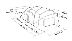 Robens Eagle Rock TC 6+2XP Package Deal Sand & Green Tent + Footprint + Carpet -Buitenkampeertent Winkel robens eagle rock tc 6 2xp package deal sand green 4