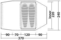 Robens Goshawk 2EX -Buitenkampeertent Winkel robens goshawk 2ex 3