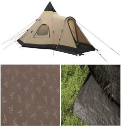 Robens Kiowa Package Deal Khaki Tent + Footprint + Carpet 20 Robens Kiowa Package Deal Khaki Tent + Footprint + Carpet -Buitenkampeertent Winkel robens kiowa package deal khaki 8