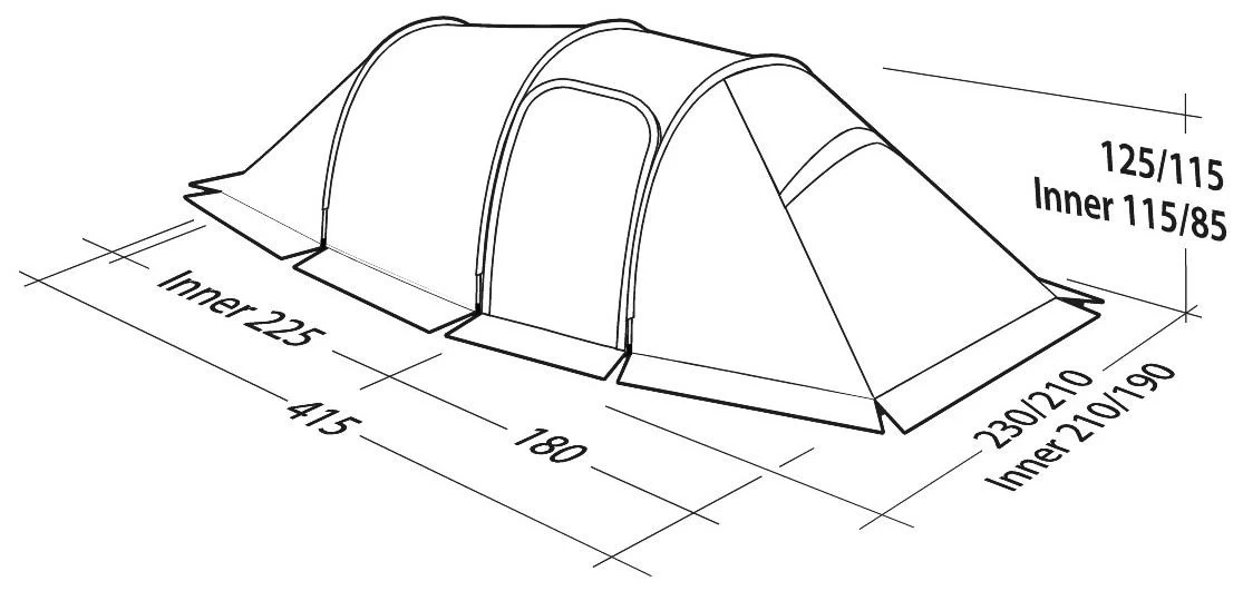 Robens Nordic Lynx 4 Dark Green 4 Robens Nordic Lynx 4 Dark Green - Afbeelding 2