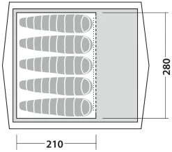 Robens Prospector Castle Inner Tent Black -Buitenkampeertent Winkel robens prospector castle inner tent black 2