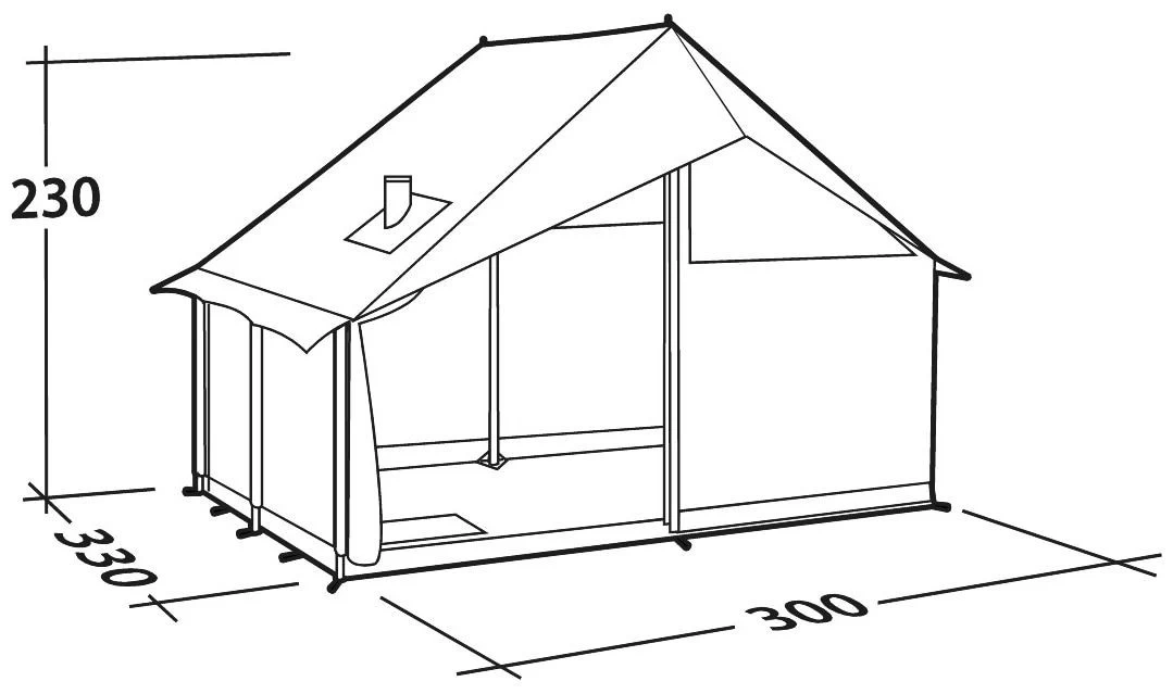 Robens Prospector Castle Khaki 4 Robens Prospector Castle Khaki - Afbeelding 2