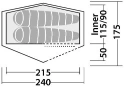 Robens Starlight 2 Green -Buitenkampeertent Winkel robens starlight 2 green 2