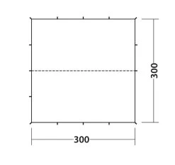 Robens Tarp 3 X 3 M Green -Buitenkampeertent Winkel robens tarp 3 x 3 m green 7