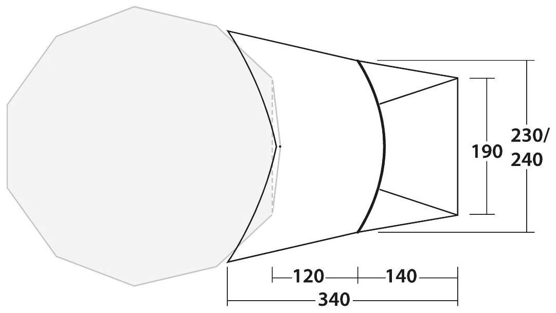 Robens Tipi Extension PRS Dark Green 5 Robens Tipi Extension PRS Dark Green - Afbeelding 3