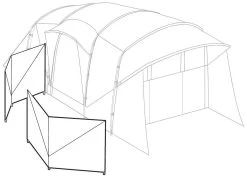 Robens Windscreen Tarp Sand & Green 16 Robens Windscreen Tarp Sand & Green -Buitenkampeertent Winkel robens windscreen tarp sand green 4