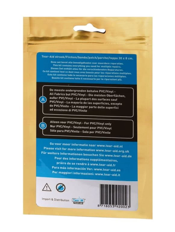 Tear-Aid A Reparatie Gaten Vinyl-katoen-nylon 5 Tear-Aid A Reparatie Gaten Vinyl-katoen-nylon - Afbeelding 3